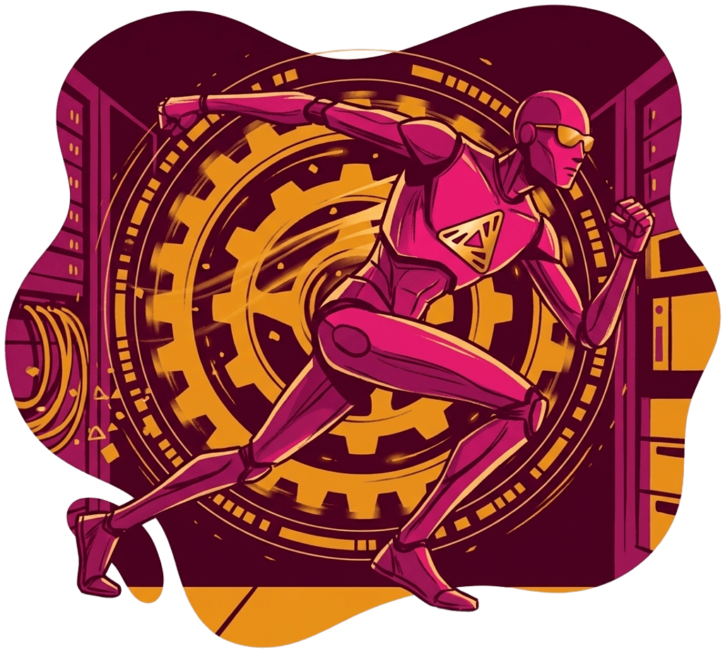 Illustration representing Alchemize's AI-driven data synthesis and migration engine